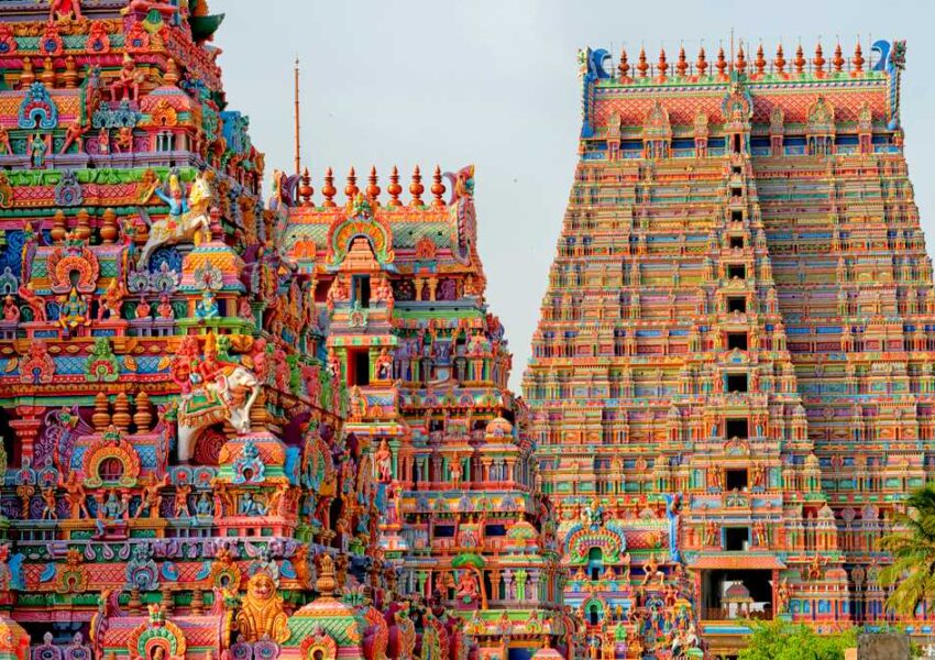 Tour du temple coloré de Trichy, une attraction majeure du Tamil Nadu