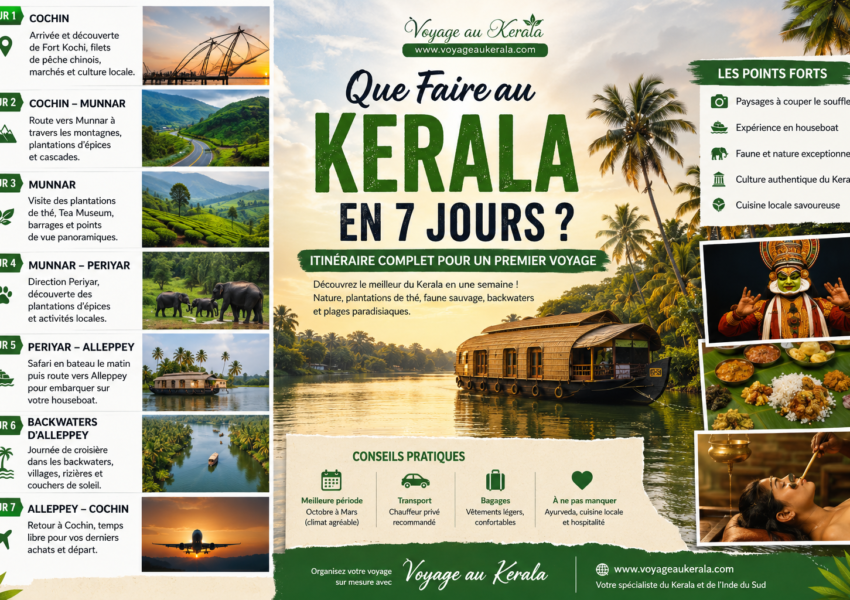 Que Faire au Kerala en 7 Jours