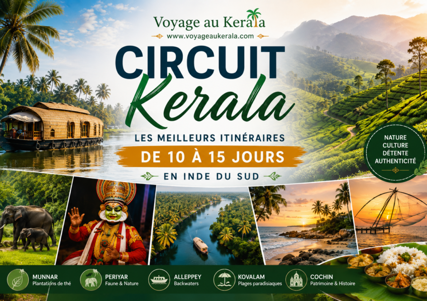 Circuit Kerala : Les Meilleurs Itinéraires de 10 à 15 Jours en Inde du Sud