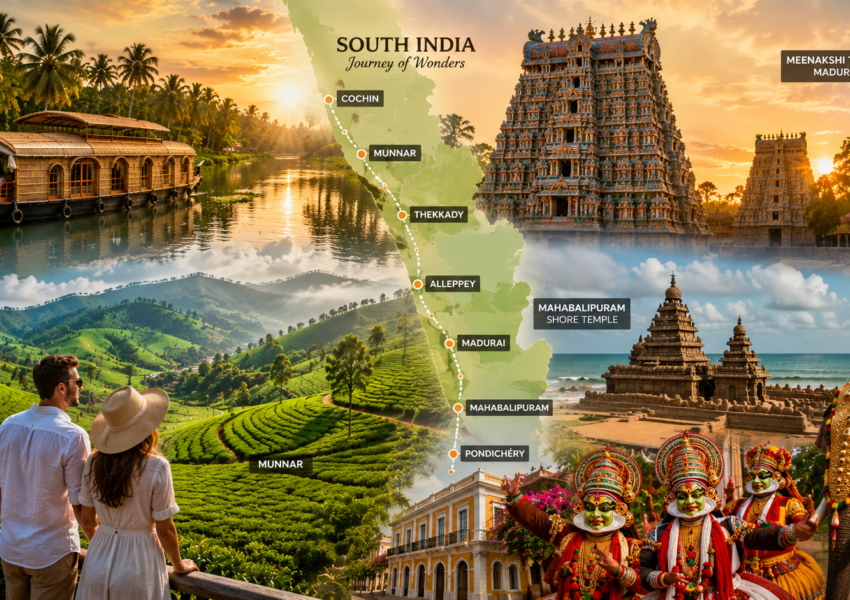Circuit en Inde du Sud : Itinéraire Idéal de 15 Jours entre Kerala, Tamil Nadu et Pondichéry